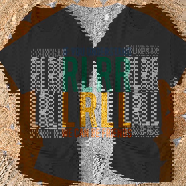 ドラマー Rlrr Lrll パラディドル ドラム ドラム レトロ ヴィンテージ Tシャツ 高齢者への贈り物