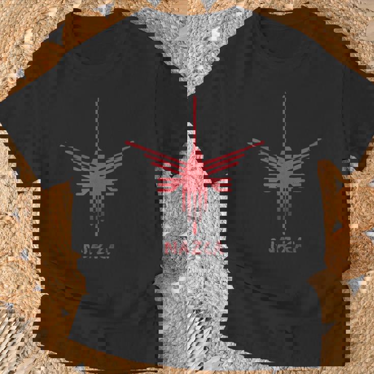 ナスカ ライン ペルー ジオグリフ モンキー 宇宙飛行士 ハチドリ レトロ Tシャツ 高齢者への贈り物