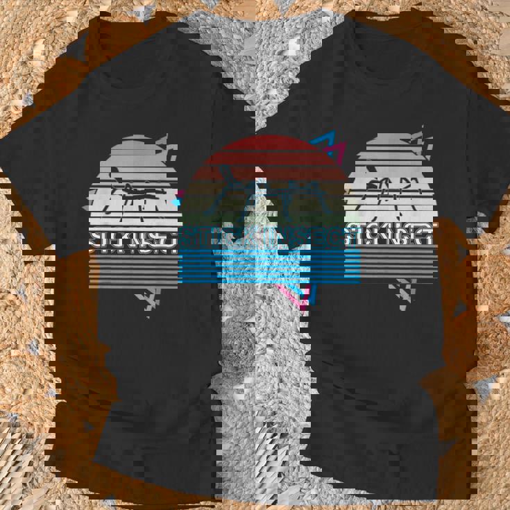 ナナフシ レトロ ペット ナナフシ Tシャツ 高齢者への贈り物