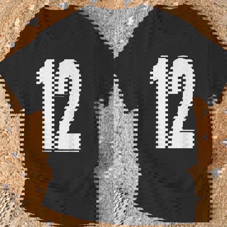 ナンバー12 シャツ。十二 Tシャツ 高齢者への贈り物