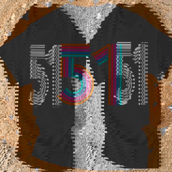 ナンバー51 Fifty-One Anniversary 男女 51歳の誕生日 Tシャツ 高齢者への贈り物