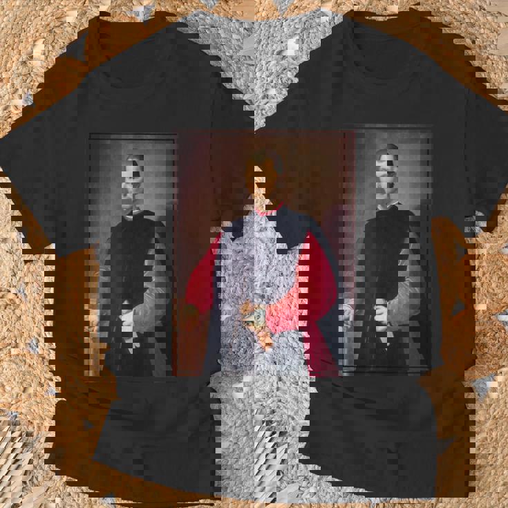 ニコロ・マキャヴェリ 肖像画1600 Tシャツ 高齢者への贈り物