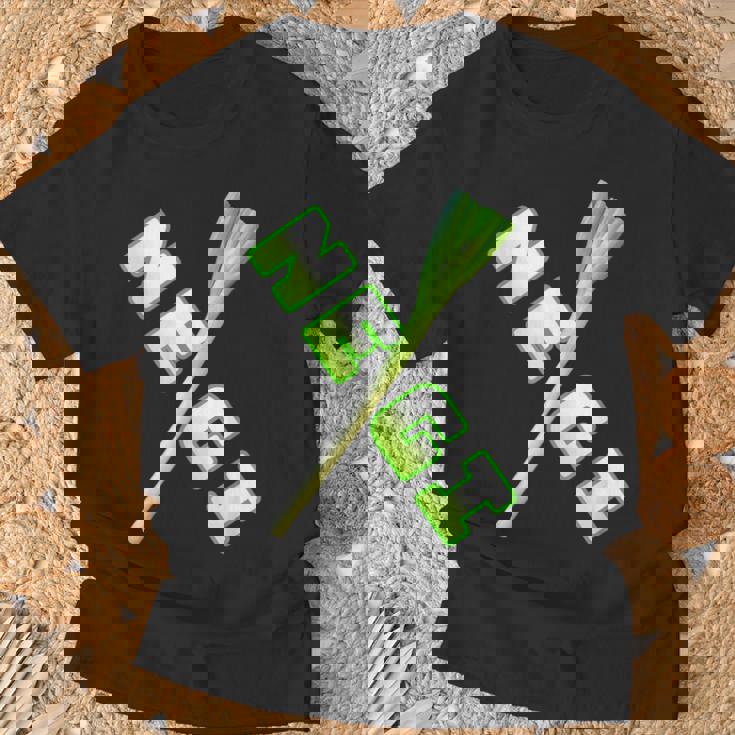 ネギ Negi【The 野菜】葱【変なtシャツ屋さん】面白いポップ デザイン Tシャツ 高齢者への贈り物