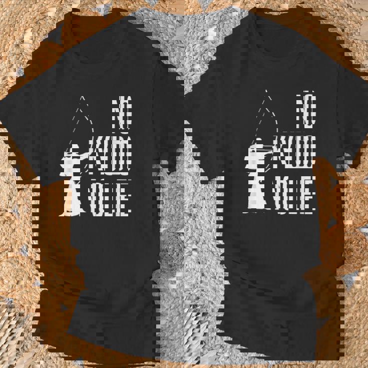 ノー弓道ノーライフ 弓道場 弓術 弓道好き 騎射 歩射 堂射 弓道部 弓道サークル 古武術 和弓 弓道 Tシャツ 高齢者への贈り物