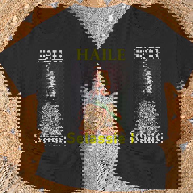 ハイレ・セラシエ・ラスタファリ Tシャツ 高齢者への贈り物
