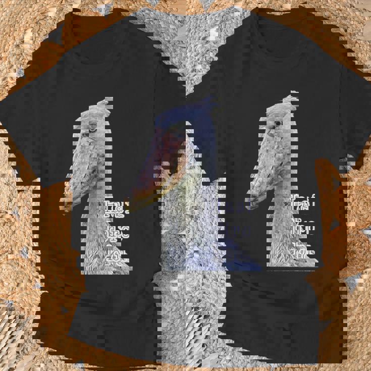 ハシビロコウ『リアルフォト 写真』青い鳥【どうぶつフレンズ】かっこいい 大きな鳥 動物園の生き物 Tシャツ 高齢者への贈り物