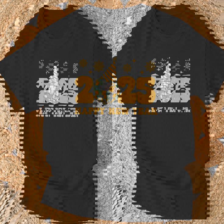 ハッピーニューイヤー 2025 家族 お揃い 花火 新年会 Tシャツ 高齢者への贈り物