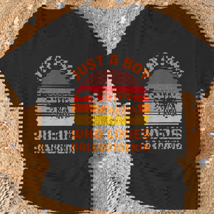 ハルキゲニアの化石絶滅虫が大好きなただの少年 Tシャツ 高齢者への贈り物