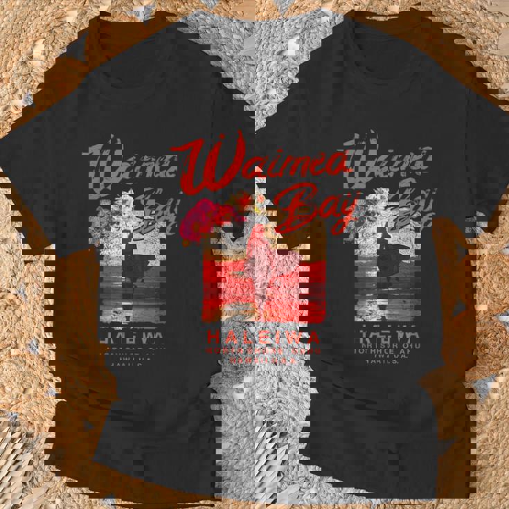 ハワイ ワイメア ベイ サーフィン ヴィンテージ ハワイアン Tシャツ 高齢者への贈り物