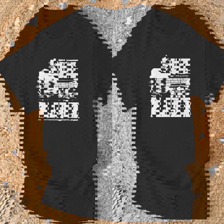 ハワイアン ウクレレ ウケ プレイヤーフラワー Tシャツ 高齢者への贈り物