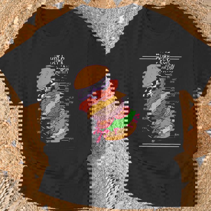 ハンバーガー 解剖図 面白いtシャツ ファストフード メンズ おもしろ グッズ 面白い 服 オリジナル ネタ 食べ物 Tシャツ 高齢者への贈り物