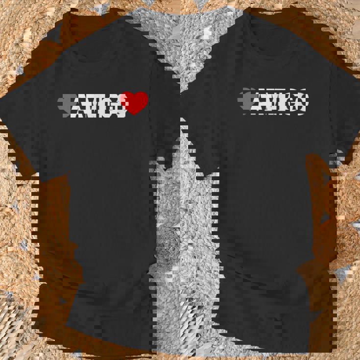 ハート アミーゴ ミニマリストのラブスタイル Tシャツ 高齢者への贈り物