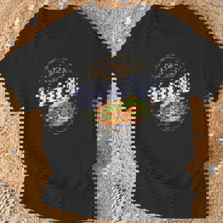 バインミー 屋台の食べ物 バゲット ヴィンテージ ベトナム レトロ お土産 Tシャツ 高齢者への贈り物