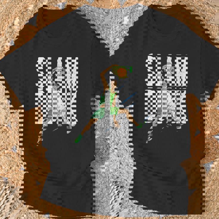 バスケットボール スラム ダンク チーム トレーニング ゲーム コーチ キッズ ギフト Tシャツ 高齢者への贈り物