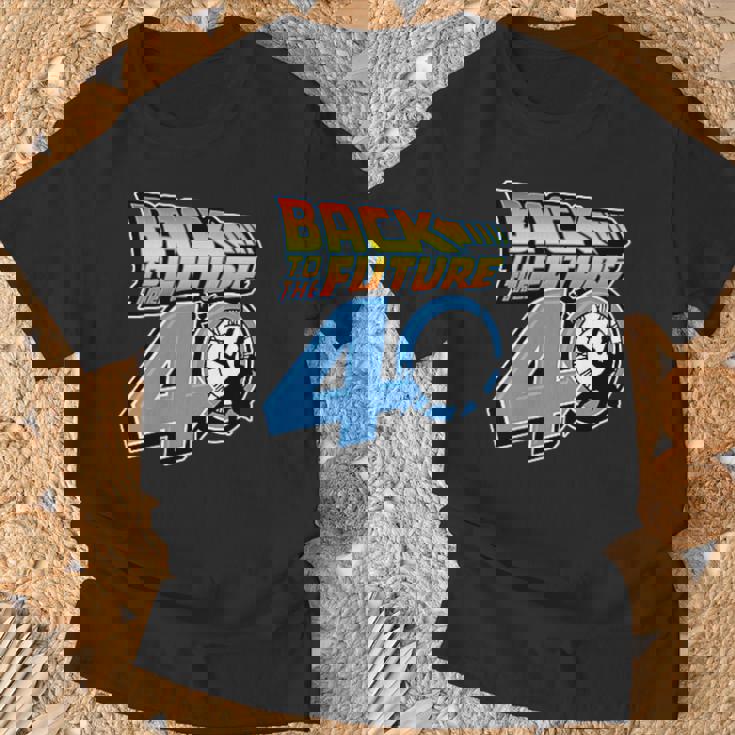 バック・トゥ・ザ・フューチャー 40周年記念タイムマシン Pov F&B Tシャツ 高齢者への贈り物