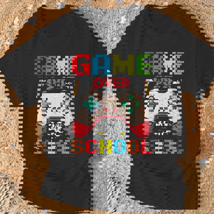 バック・トゥ・スクール-ゲームオーバーバック・トゥ・スクール Tシャツ 高齢者への贈り物
