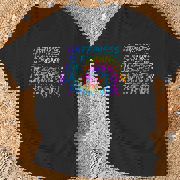 バドミントン ダブルスのパートナー選手 バドミントン チーム Tシャツ 高齢者への贈り物