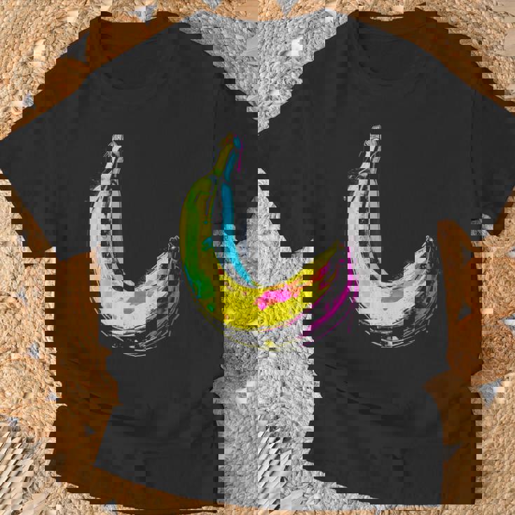 バナナ フルーツ モチーフ イラスト アート バナナ Tシャツ 高齢者への贈り物