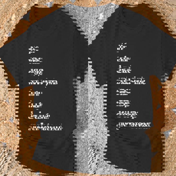 バレエダンサー用語 ダンス用語 Tシャツ 高齢者への贈り物