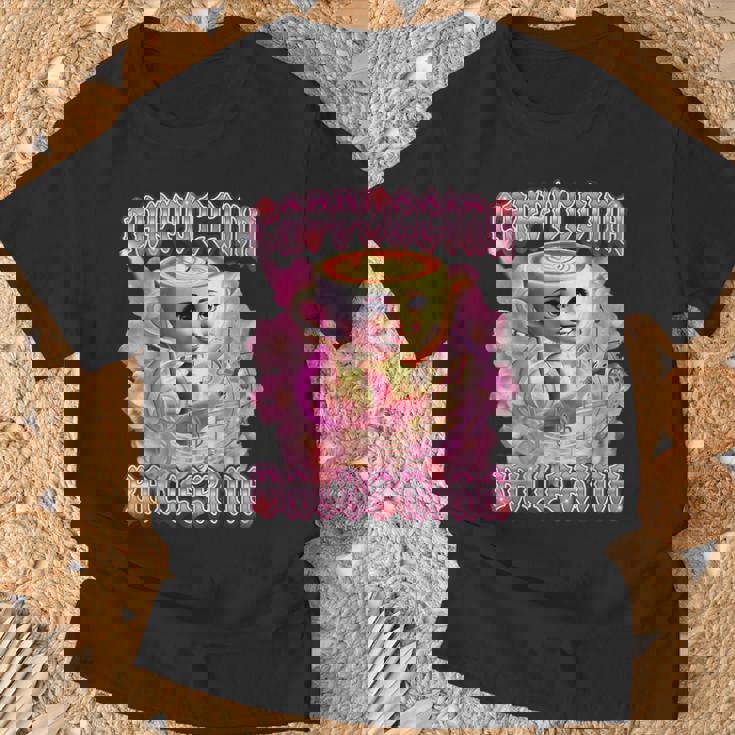 バレリーナ カプチーナ Ai ジェネラーレ イタリアンキャラクター ブレイン Tシャツ 高齢者への贈り物