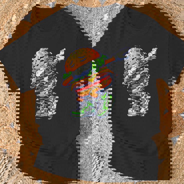バーガー ダビング チーズ バーガー デイダンス 面白い ハンバーガー Tシャツ 高齢者への贈り物
