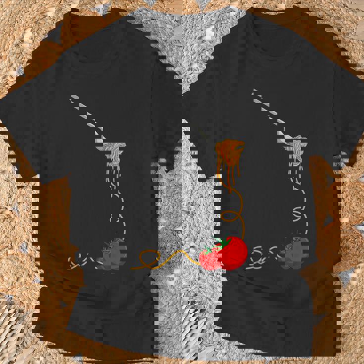 パスタスパゲッティトマトヌードル イタリアンフード Tシャツ 高齢者への贈り物