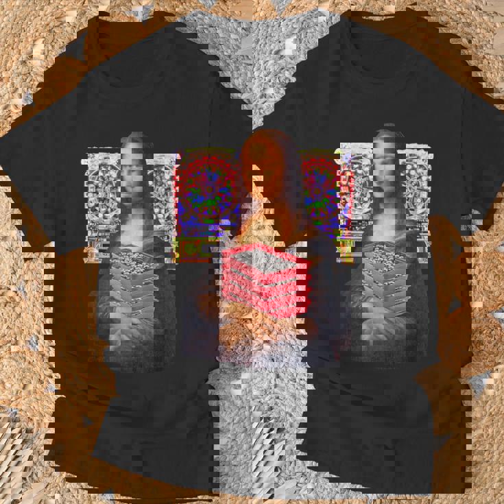 パチンカス 面白いtシャツ モナリザ パチンコ ギャンブル メンズ おもしろ 服 おもしろグッズ ネタ ウケ狙い Tシャツ 高齢者への贈り物