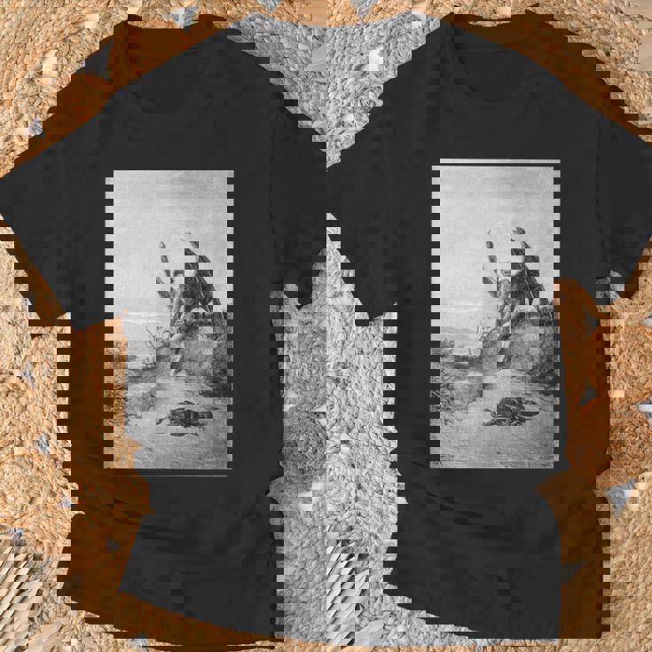 パラダイス・ロスト「多くの迷宮で」ギュスターヴ・ドレ アート Tシャツ 高齢者への贈り物
