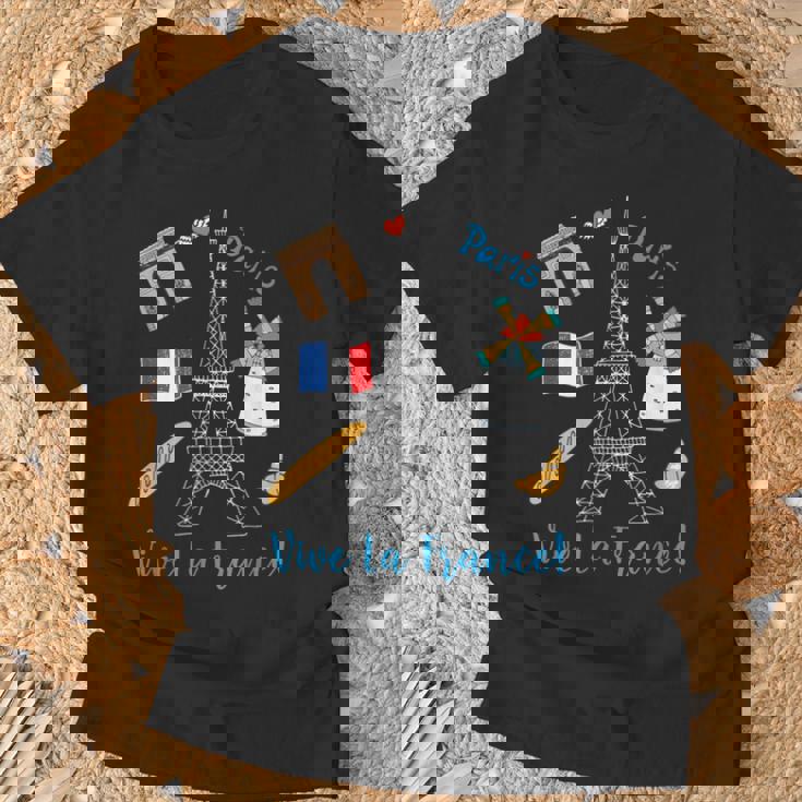 パリ お土産 エッフェル塔 フランス ヴィーヴ ラ・フランス Tシャツ 高齢者への贈り物