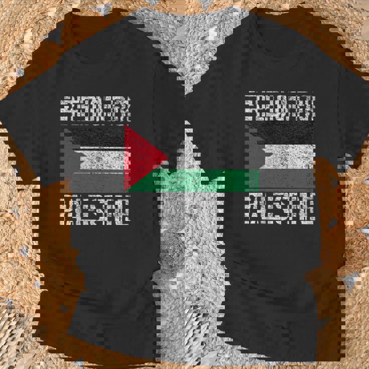 パレスチナの自由旗フリーパレスチナガザパレスチナ人 Tシャツ 高齢者への贈り物