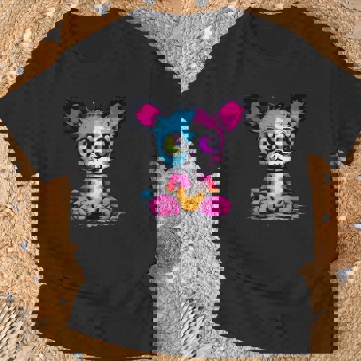 パンク モンスター 都会のぬいぐるみ くま 不気味でかわいい 怖い Tシャツ 高齢者への贈り物