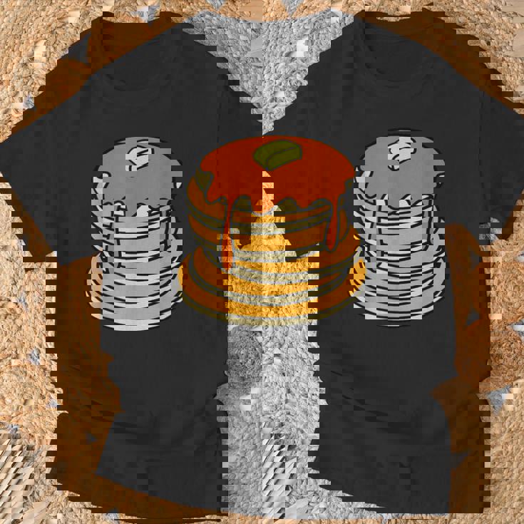 パンケーキとシロップ Tシャツ 高齢者への贈り物