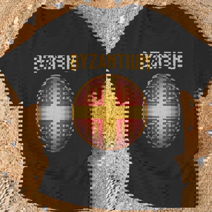 ビザンチウムのシンボル コンスタンティノープルとビザンツ帝国 Tシャツ 高齢者への贈り物