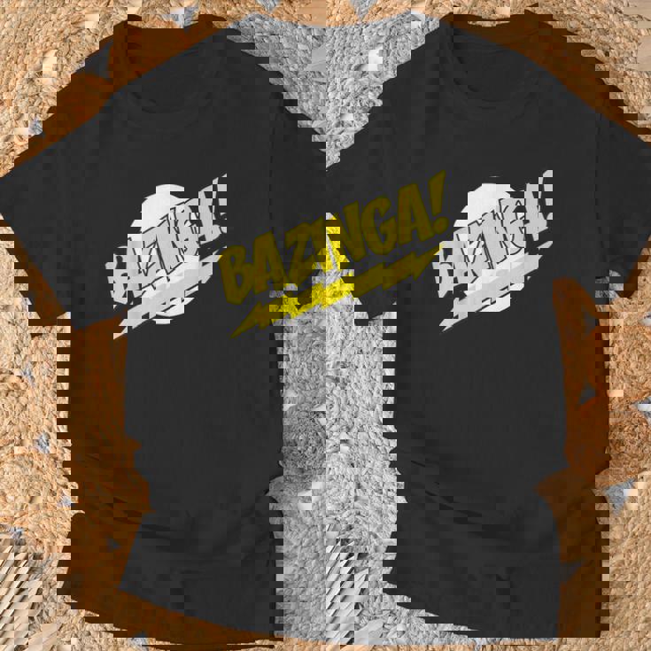 ビッグバン理論ロゴ Bazinga Tシャツ 高齢者への贈り物