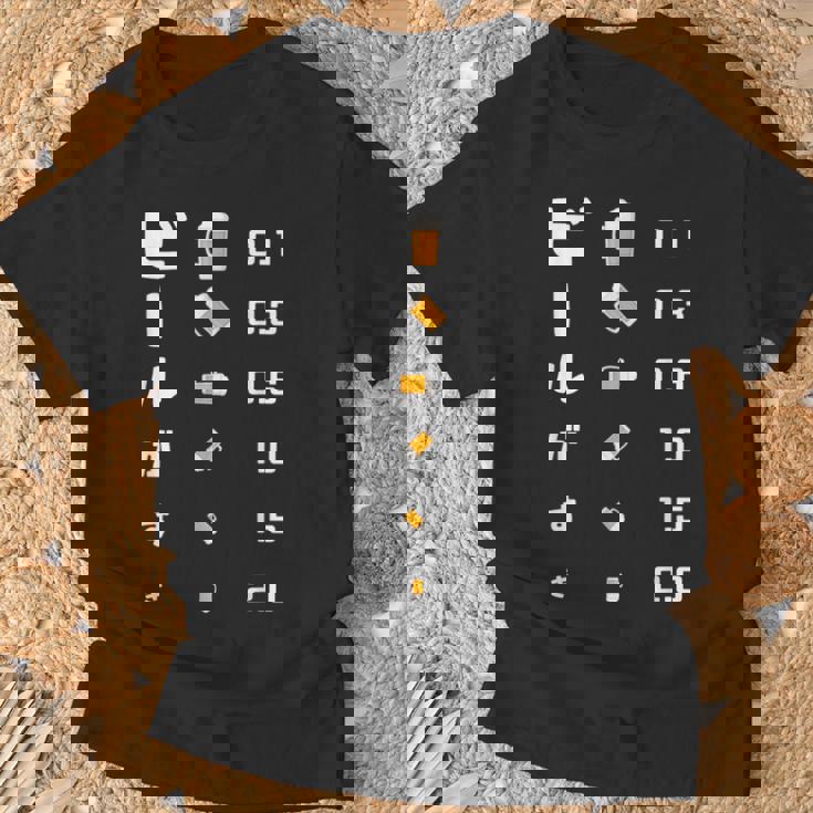 ビールがすき 視力検査 ビールジョッキ ビール 酒飲み 酒好き ビアガーデン ビール好き Tシャツ 高齢者への贈り物