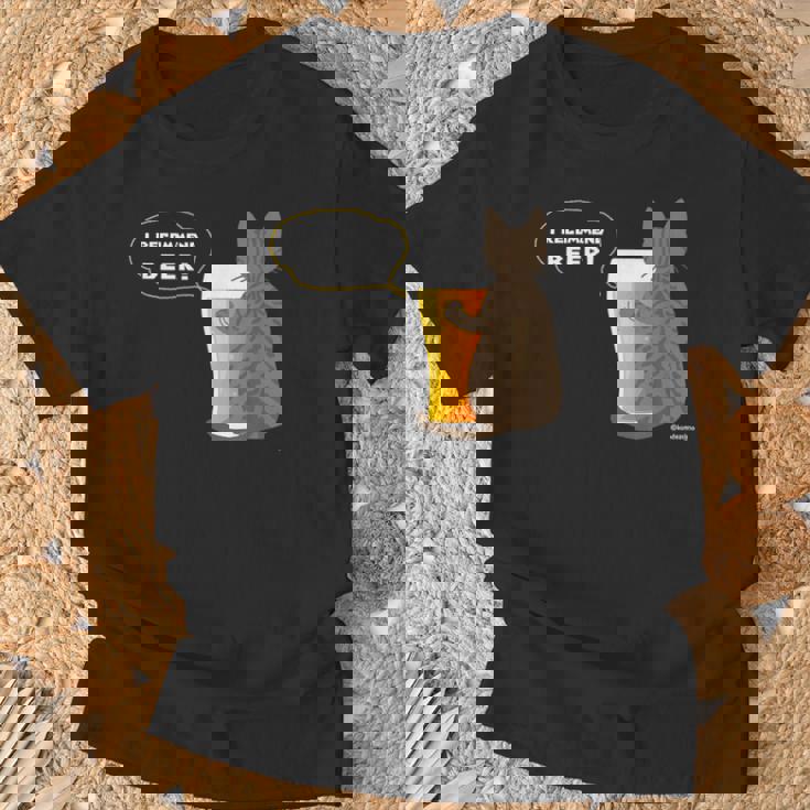 ビールをすすめるねこ2 猫 ビール Cat Beer Tシャツ 高齢者への贈り物