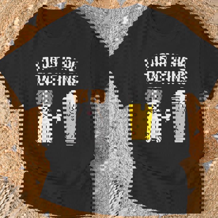 ビールジャック・ラッセル・テリア犬 Tシャツ 高齢者への贈り物