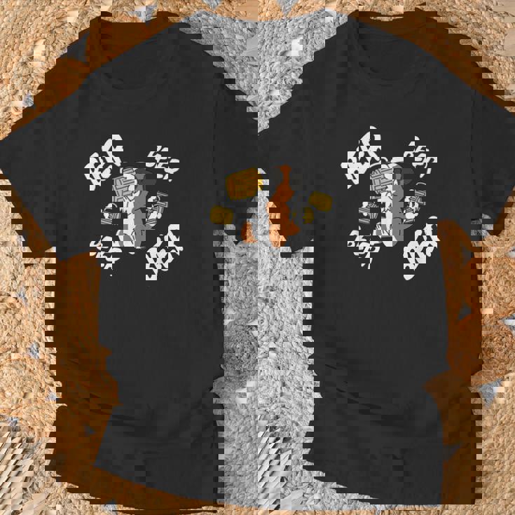 ビールセント・バーナード犬 Tシャツ 高齢者への贈り物