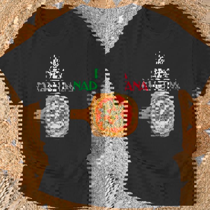 ピザ ナポレターナ イタリア ナポリ ピザ マルゲリータ Tシャツ 高齢者への贈り物