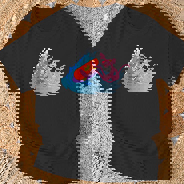 ピンクパンサー ビーチサーフィン 夏休み Tシャツ 高齢者への贈り物