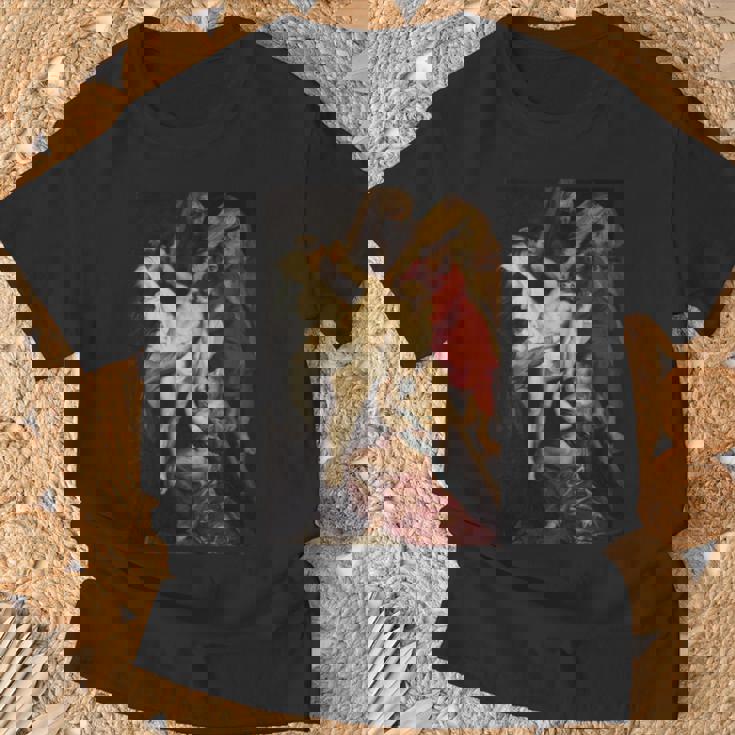 ピーター・ポール・ルーベンスによる「十字架からの降下」絵画 長袖tシャツ Tシャツ 高齢者への贈り物