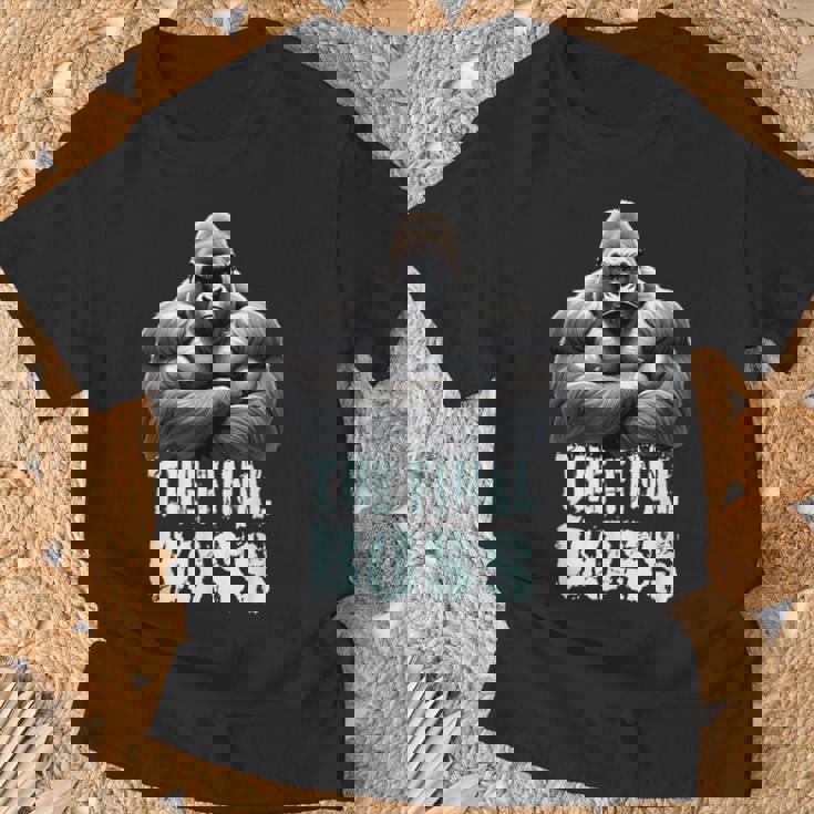 ファイナルボス シルバーバック ゴリラデザイン Tシャツ 高齢者への贈り物