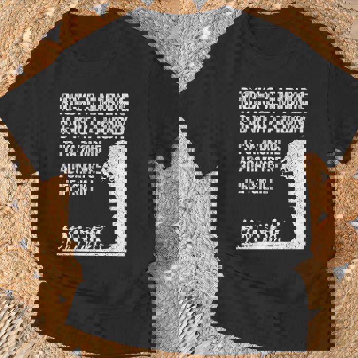 ファニーロッククライマーギフト 男女兼用 クールなゾンビクライミングに Tシャツ 高齢者への贈り物