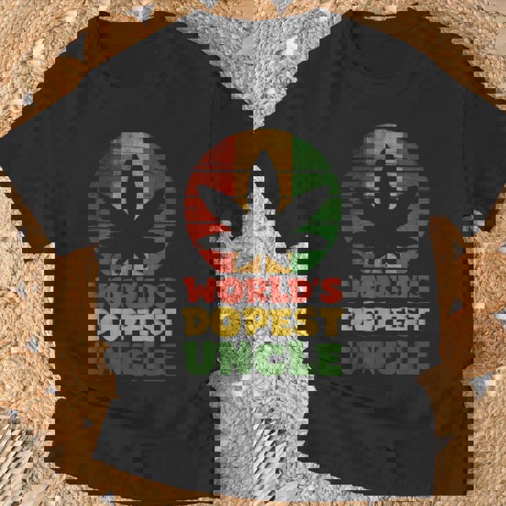 ファニーワールド クールな叔父さん ラスタカラー Tシャツ 高齢者への贈り物