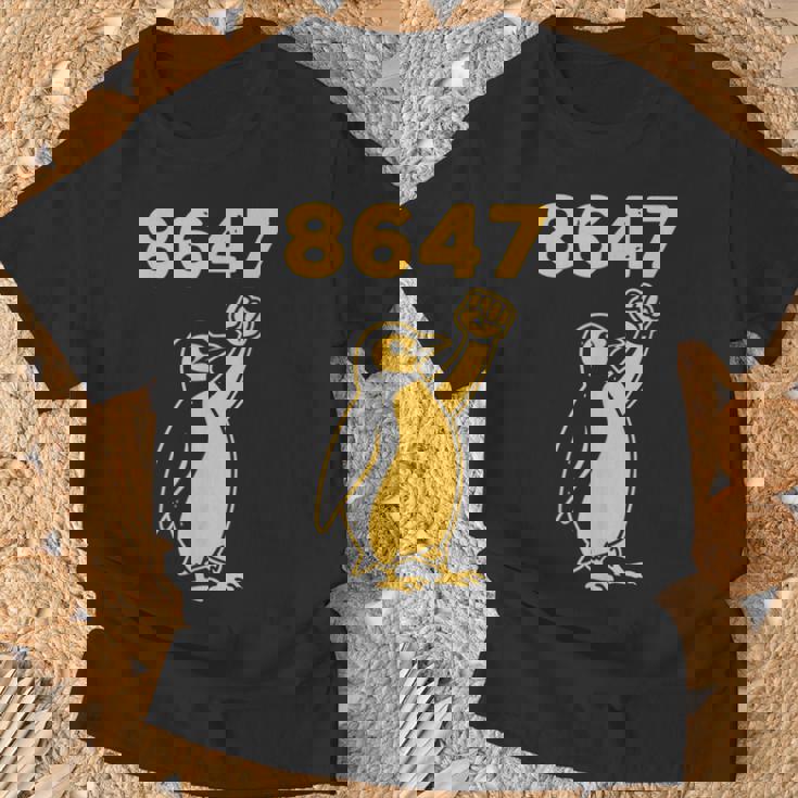 フィストペンギン-ウィースタンドウィズペンギン-ファニー8647 Tシャツ 高齢者への贈り物