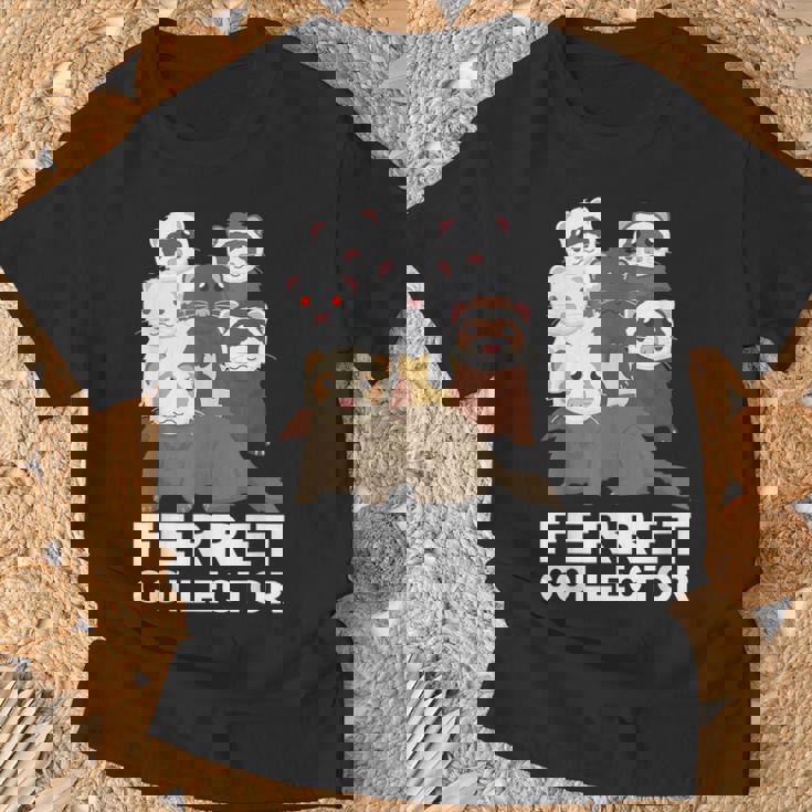 フェレット コレクター ファニー フェレット 恋人 Tシャツ 高齢者への贈り物