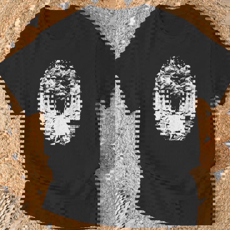 フォレストマウンテンの面白いスクオンク 星 Cryptid 内向性 Tシャツ 高齢者への贈り物