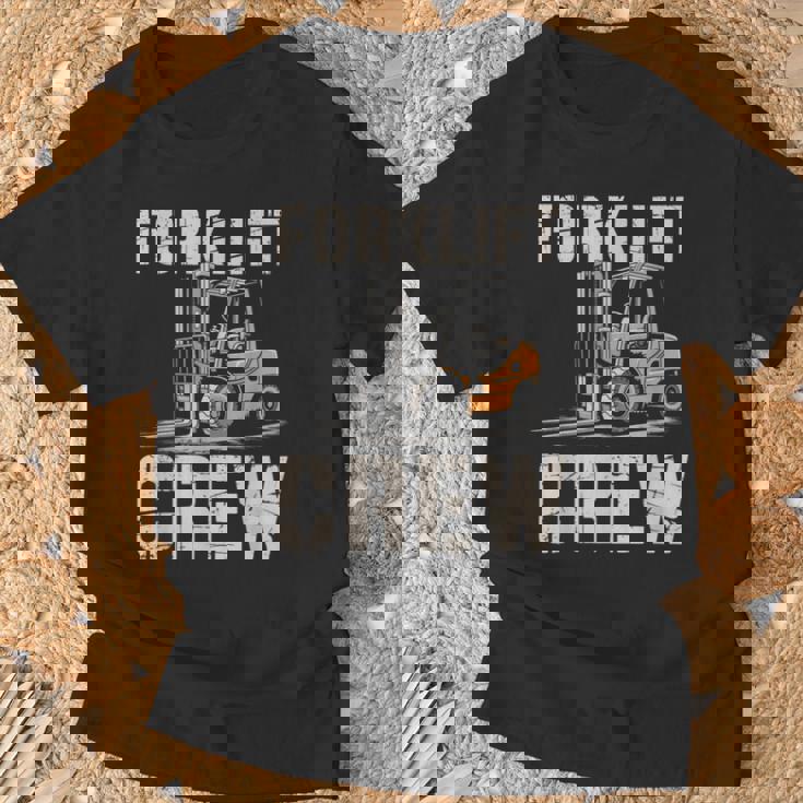 フォークリフト クルー ヴィンテージ 倉庫 作業員 倉庫 Tシャツ 高齢者への贈り物