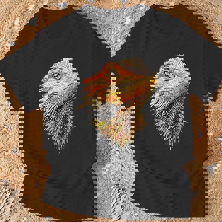 フトアゴヒゲトカゲ ポゴナ フトアゴヒゲトカゲ かわいいフトアゴヒゲトカゲ Tシャツ 高齢者への贈り物