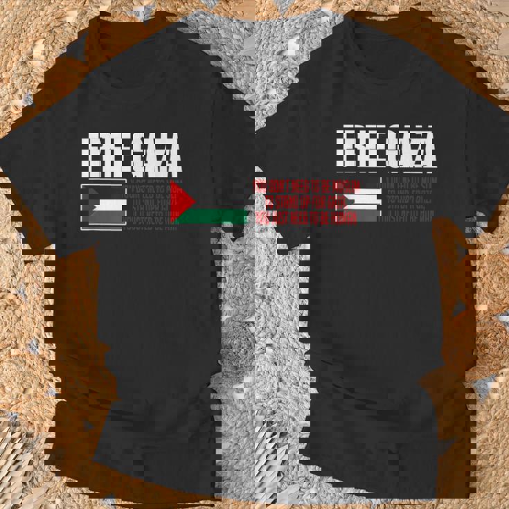 フリーガザ セーブガザ フリーパレスチナ パレスチナ Tシャツ 高齢者への贈り物